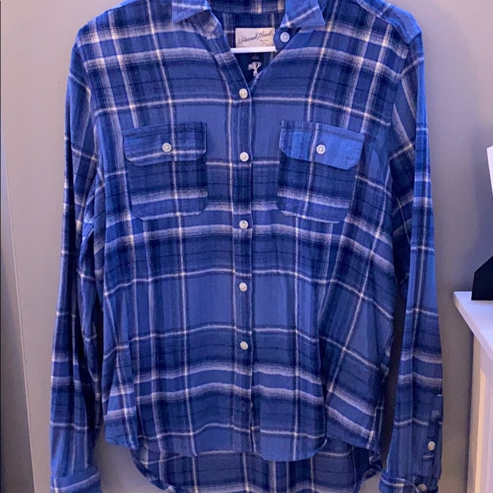 Women’s denim bottom down flannel